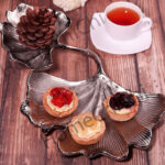 نیلوفر 2 طبقه نقره ای الومینیومی