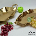 میوه خوری و شیرینی خوری الومینیومی موجی نقره