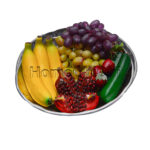 میوه خوری آلومینیومی کندویی گرد